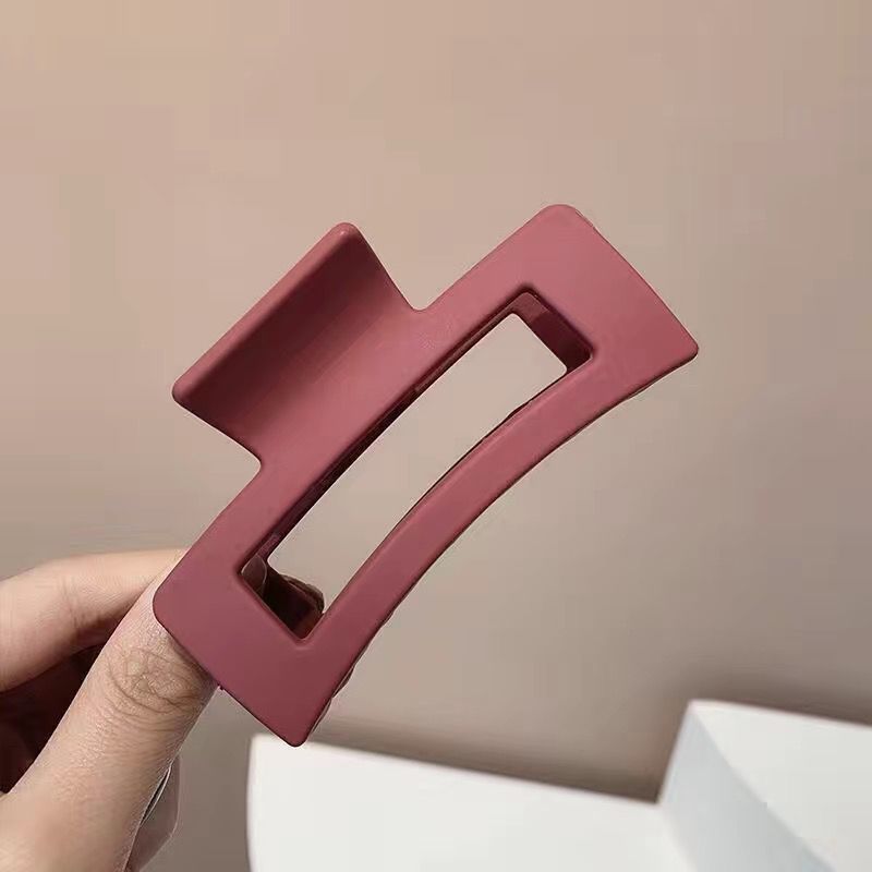 Macaron color cuadrado clip Corea del Sur Internet celebridad helado horquilla simple espalda Cabeza tiburón clip updo horquilla tocado