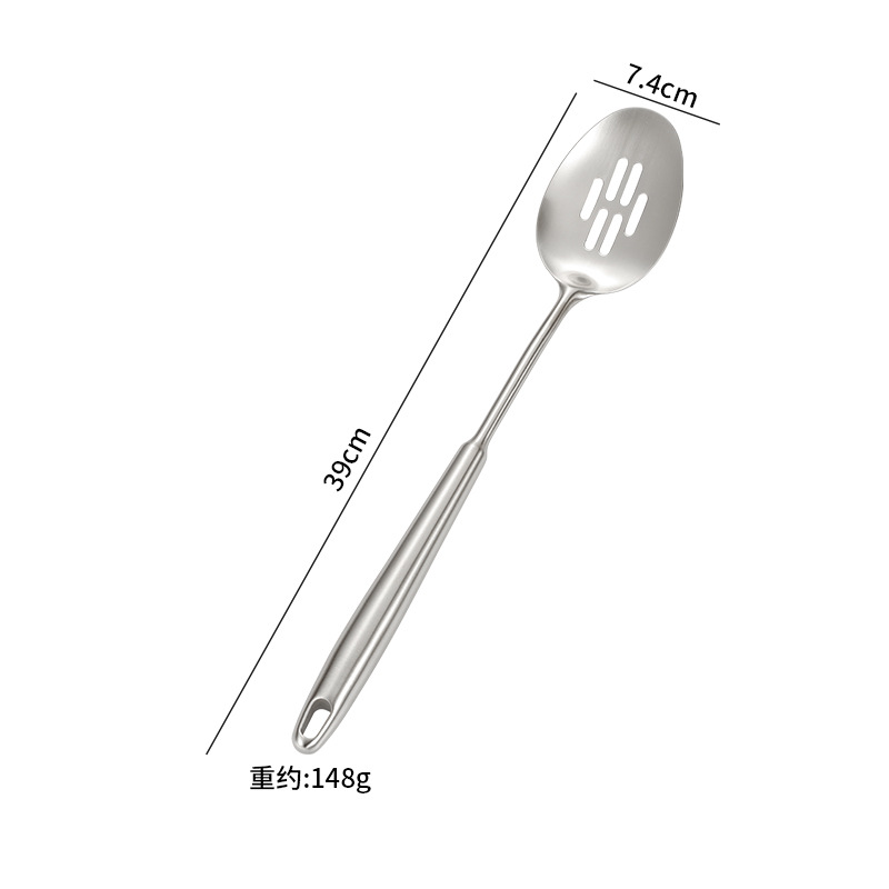 Amazon cocina de acero inoxidable guisado de fideos de pesca lengua cuchara de carne tenedor de patata conjunto de regalo