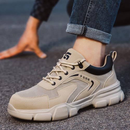 Insulated shoes are lightweight and comfortable, men's plastic toe caps, anti-smash, anti-puncture, four-season protection, insulated 10KV electrician shoes wholesale