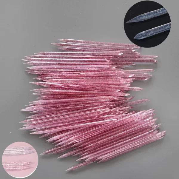 Nail Art Rhinestone Applicator Stick, Crystal Rod, Multi-Color Nail Art Stick, Cuticle Pusher, Small Rhinestone Applicator, Nail Gap Cleaning Tool, Beauty Nail Art Auxiliary Tool