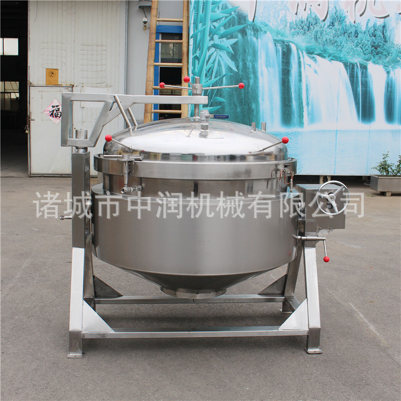 粽子高压蒸煮锅 鲜肉粽蒸煮设备 可倾式煮棕机