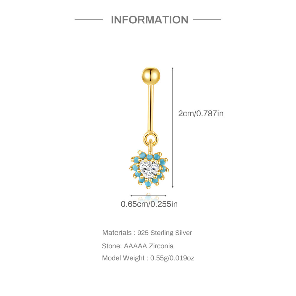 1 Piece Ear Cartilage Rings & Studs Elegant Simple Style Heart Shape Snowflake 925 Sterling Silver Zircon Ear Cartilage Rings & Studs display picture 2