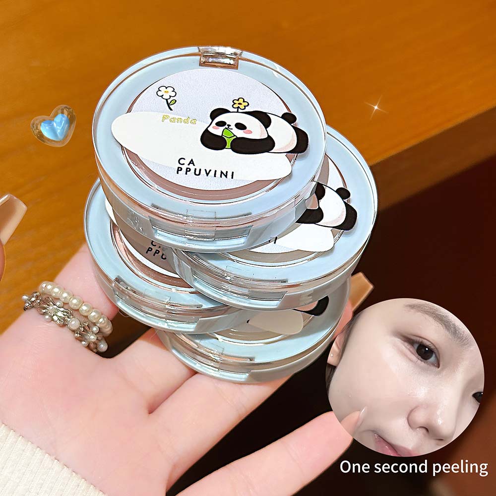 Cross-Border Cappuvini Mini Powder Compact, Matte Oil-Control Lightweight Setting Powder, Makeup for Students