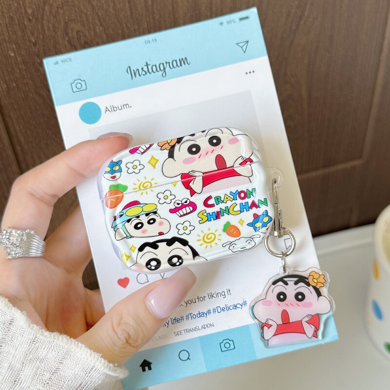 Cartoon Flower Xiaoxin Suitable for Apple Airpodspro2 Bluetooth Headphone Protective Cover 4Th Generation/2Nd Generation Headphone Shell 3