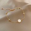 Advanced sophisticated trend bracelet from pearl, high-quality style, light luxury style, simple and elegant design