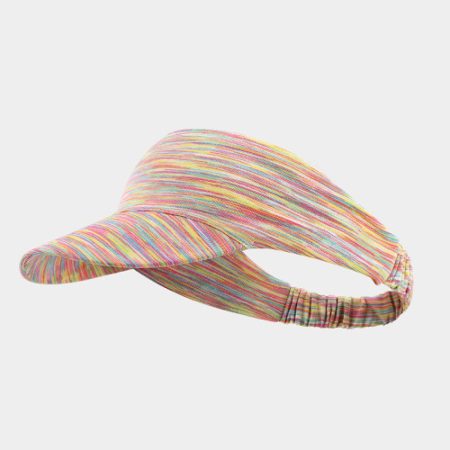 Summer outdoor sports sun hat for women sweat-proof headband sun protection breathable hat moisture-wicking quick-drying elastic empty top hat