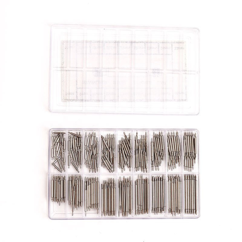 修表工具 錶帶配件不鏽鋼無縫盒裝表耳 8-25mm手錶彈簧杆盒裝生耳
