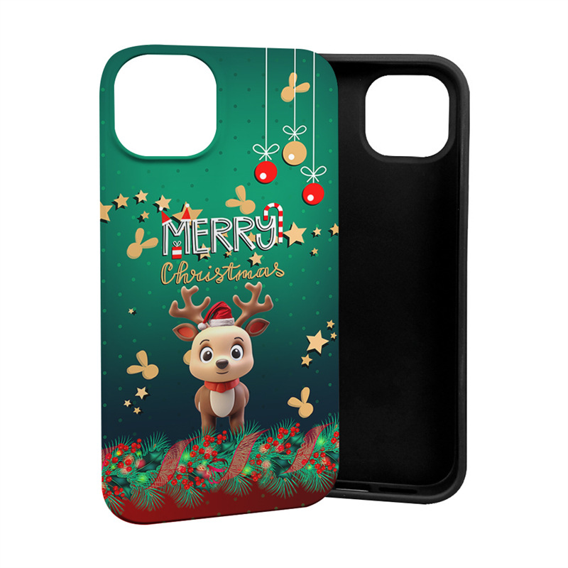 55g Weight iPhone Applicable Brands Phone Cases Classification tpu Material Christmas Tree, Santa Claus, Elk Pattern Cute, Classic Style Style Tpu Christmas Tree Santa Claus Elk Cute Classic Style Phone Cases Phone Accessories 5