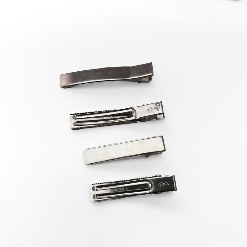 South Korea NS Square Clip with Label Thickened Double Fork Duckbill Clip 5-6cm Hairpin Headwear Accessories