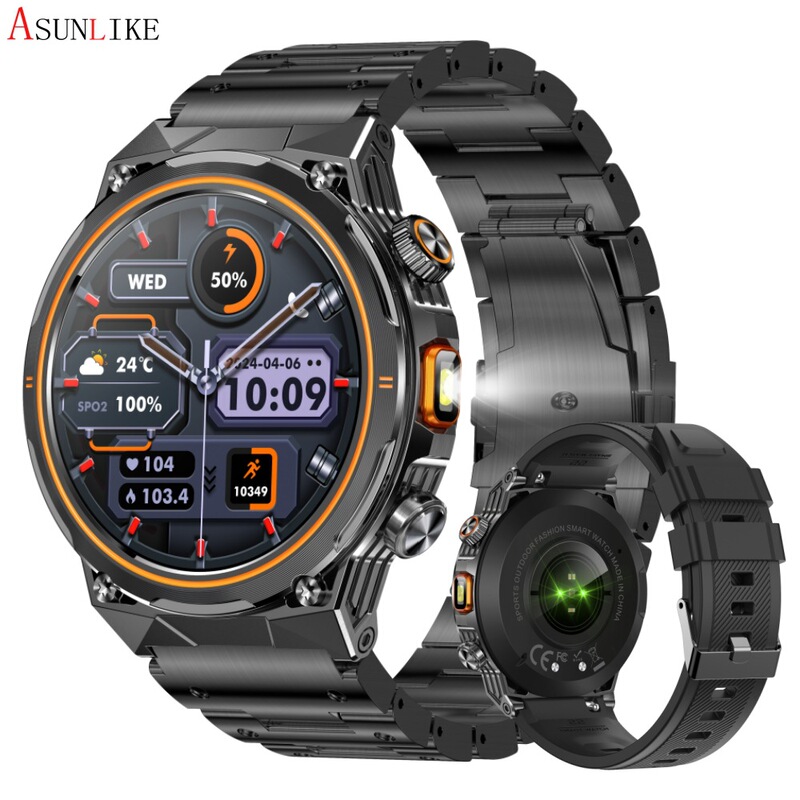 Ak81 Cross-Border Smart Watch 1.46inch Large Screen Bluetooth Call Heart Rate Blood Oxygen Blood Pressure Outdoor Sports Watch