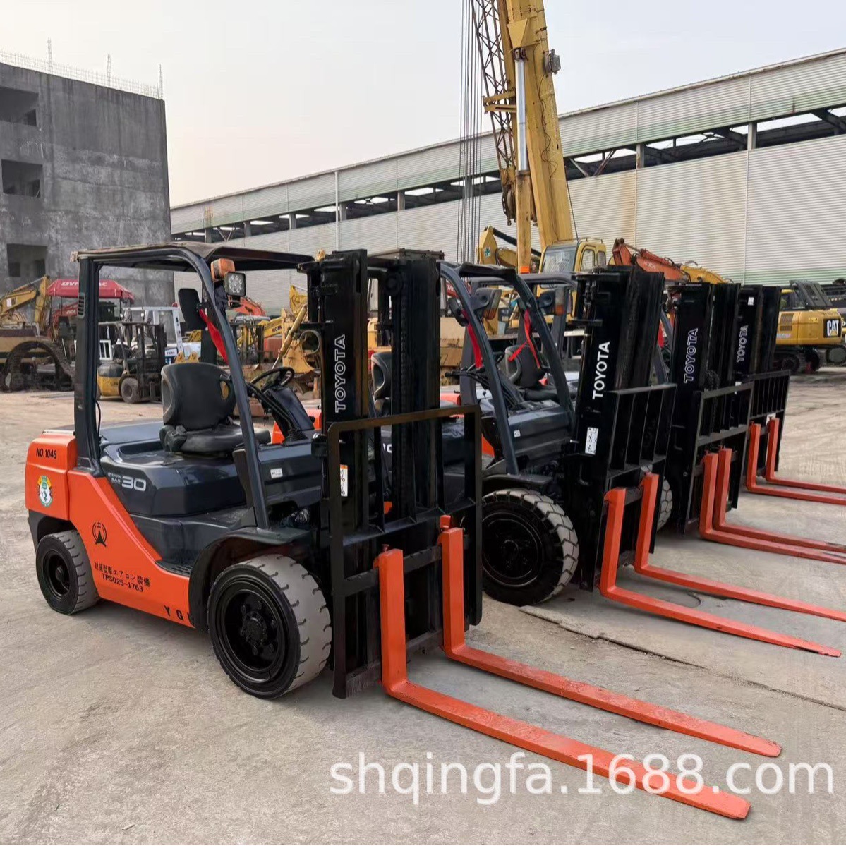 丰田8F三吨柴油侧移叉车Toyota 8FD30 diesel forklift