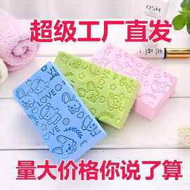 新款卡通搓澡神器高密度加印花儿童搓澡海绵PVA海绵洗澡搓灰神器