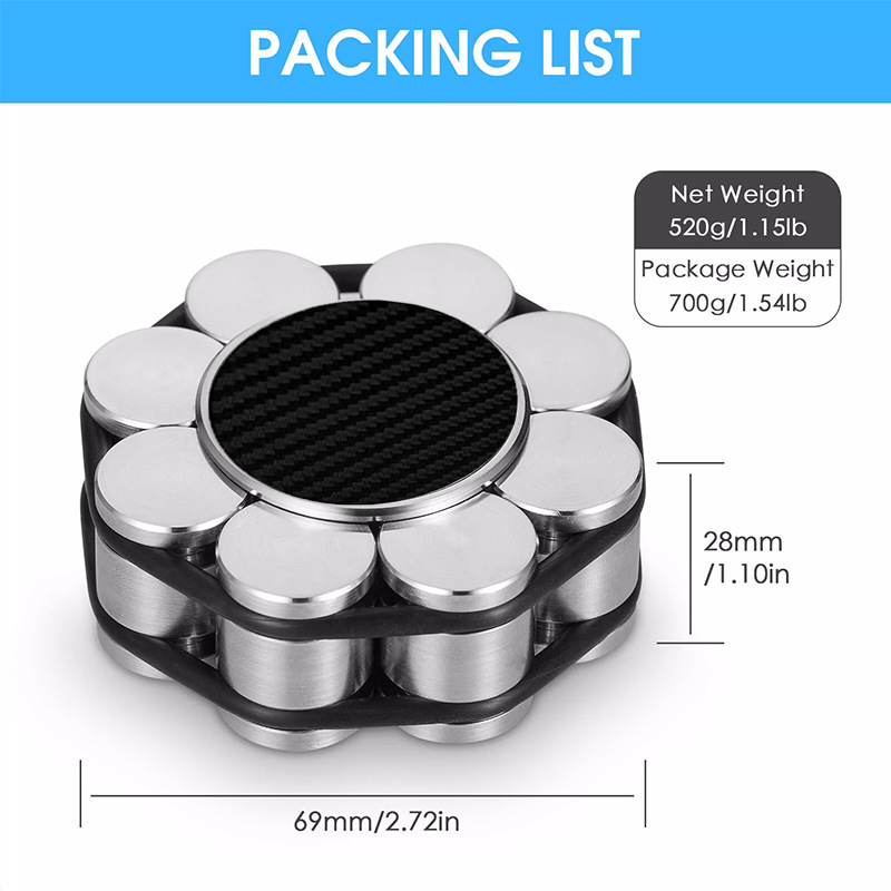 Heavy 530g stainless steel record town cross-border hot LP vinyl record player stainless steel carbon fiber disc town