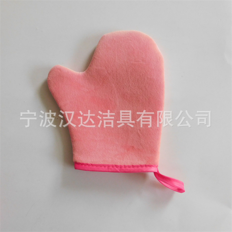 Rosa más guantes de pulgar Correa