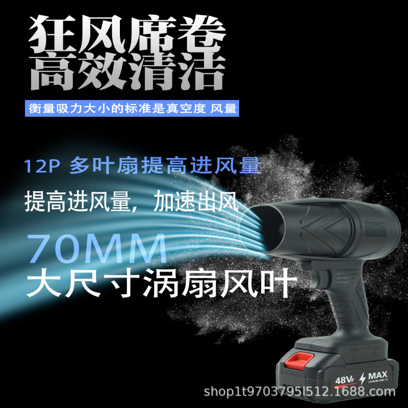 暴力ファン ハイパワー送風機 リチウム電動送風機 強力送風機 粉塵 水 葉 暴風 風力タービン|undefined