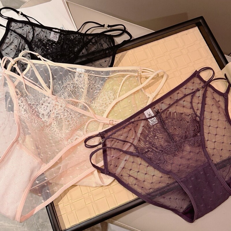 Light Luxury French Style~2025 New Sexy Lace Panties for Women, Pure Cotton Antibacterial Crotch, Low-Waist Pure Desire Briefs for Women Light Luxury French Style~2025 New Sexy Lace Panties for Women, Pure Cotton Antibacterial Crotch, Low-Waist Pure Desire Briefs for Women