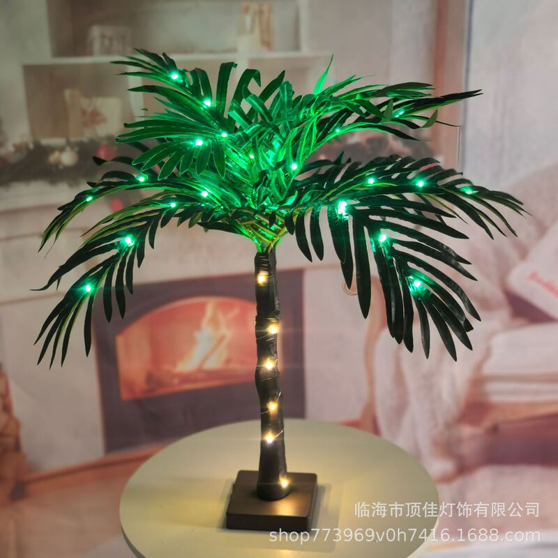 New Landscape Led Artificial Coconut Tree Room Atmosphere Decorative Lights Christmas Holiday Party Scene Layout Lights