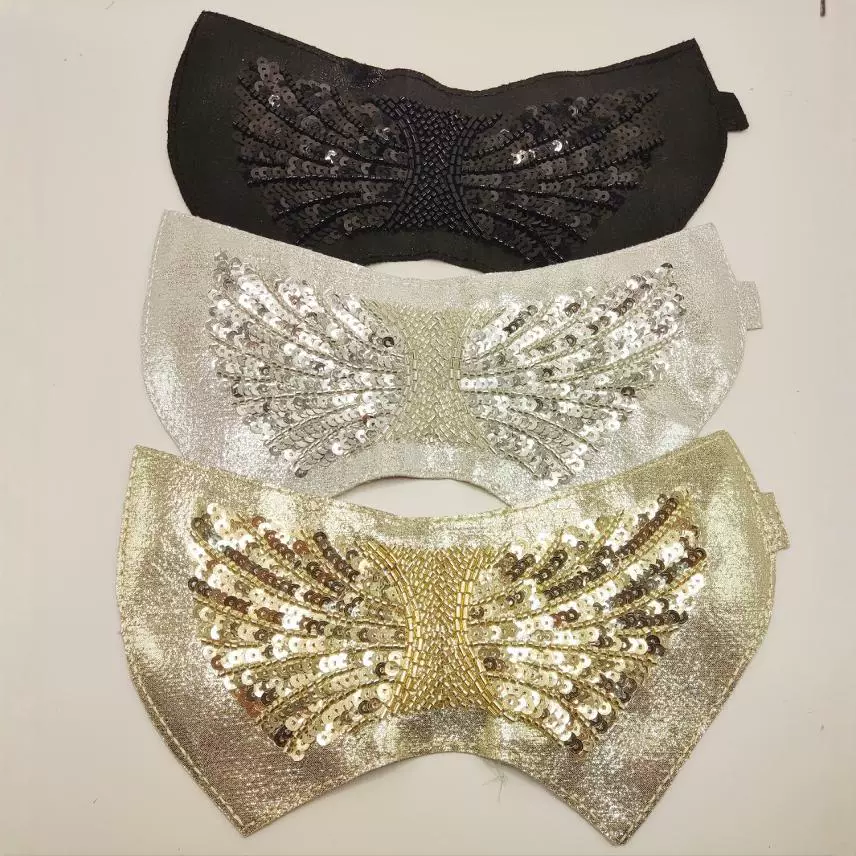 2023 новый воротник тяжелый жемчуг вышивка ткань наклейки невеста свадебное платье детская одежда вышивка блестками вышивка DIY декоративный воротник