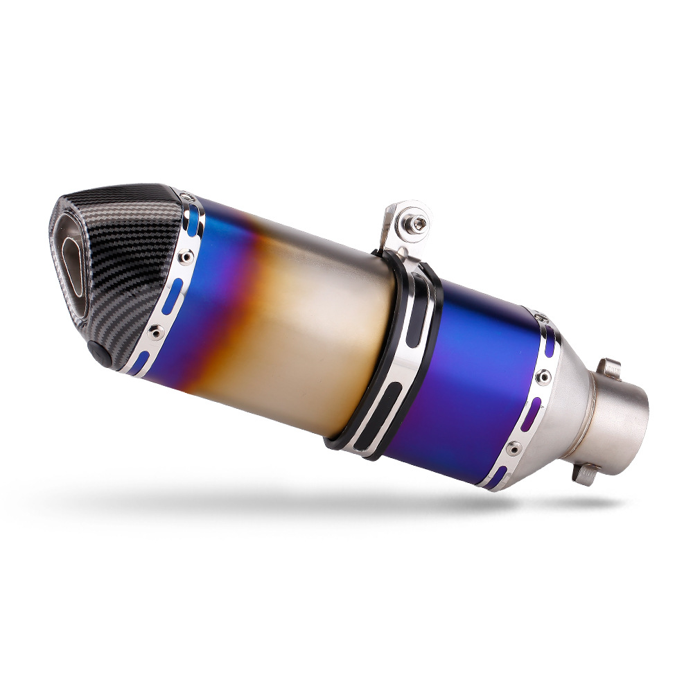 Motorcycle Scooter Ghost Fire Rs100 Qiaoge Jinzhan 6 Gy6 Universal Exhaust Pipe Tail Section Modification Small Hexagon