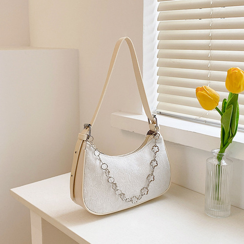 Summer New Fashion Senior Flower Chain Shoulder Crossbody Small Handbag Women's Bag Support Large Wholesale Mixed Batch