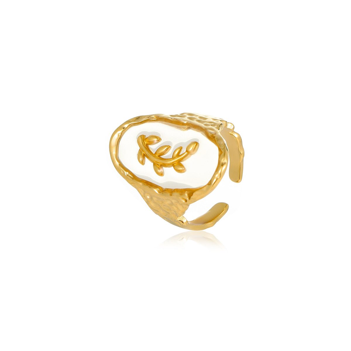Basic, Modern Style, Classic Style Style PVD Coated Real Gold Plated Scallop Starfish 304 Stainless Steel Basic Modern Style Classic Style Waterproof Non Tarnish Open Rings
