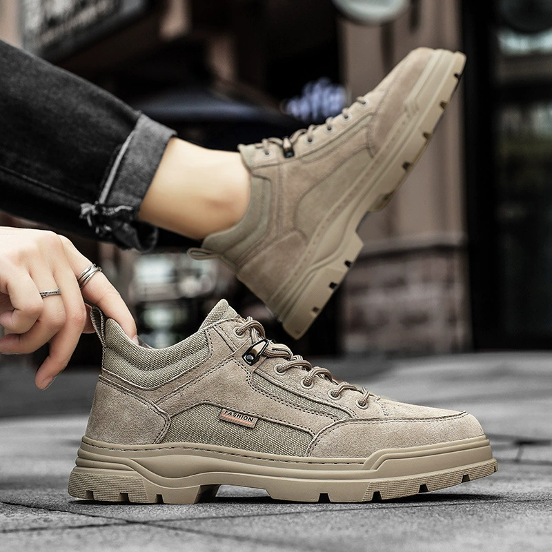 Мужская обувь новый осенний и зимний мужской пустынный ретро сапоги Martin с толстой подошвы