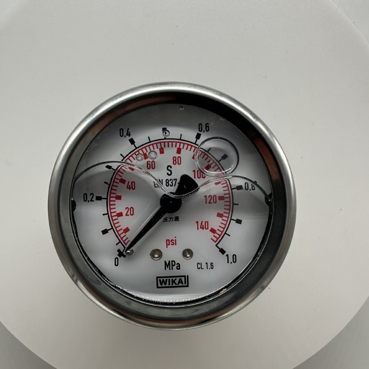 WIKA威卡压力表213.53.063/0-1Mpa/psi/背接/G1/4B/充油  代理