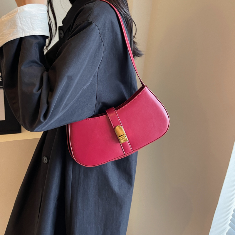Borsa sotto le ascelle strutturata moda urbana semplice 2023 Borsa a tracolla borsa a tracolla da donna versatile autunno nuovo temperamento_voghion.com