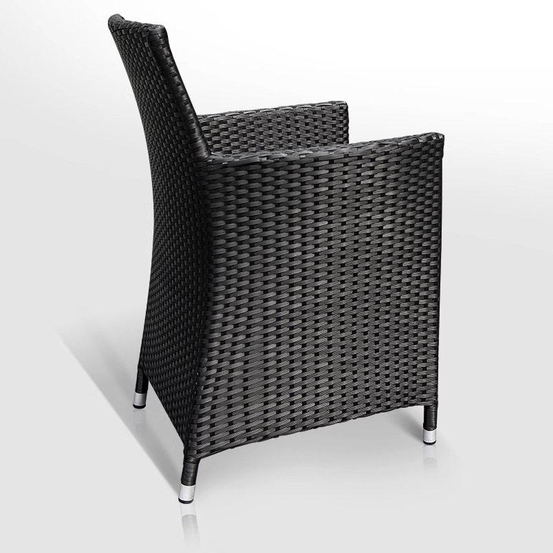 silla de caña al aire libre silla única silla pequeña patio al aire libre terraza impermeable al aire libre protección solar mesa y silla de caña doméstica