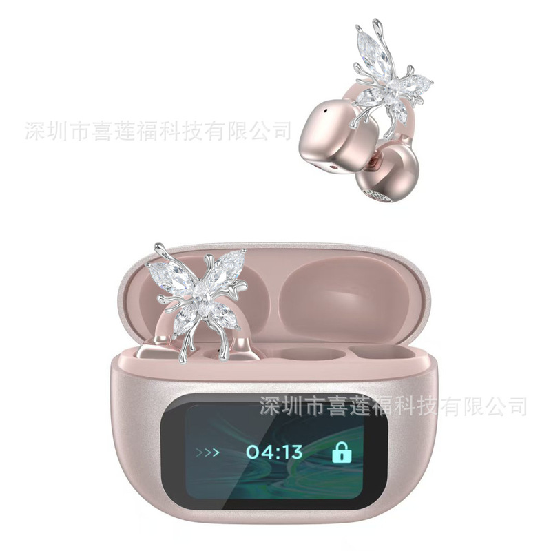 2025新款TK爆款Ai翻译蓝牙耳机C02智慧彩屏夹耳式长续航耳机G08|undefined
