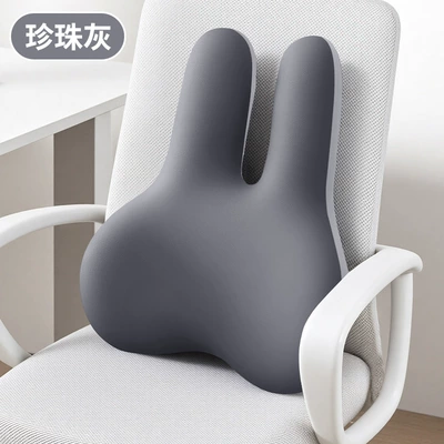 Memory Foam Car Lumbar Pad | Waist support - pearl-gray