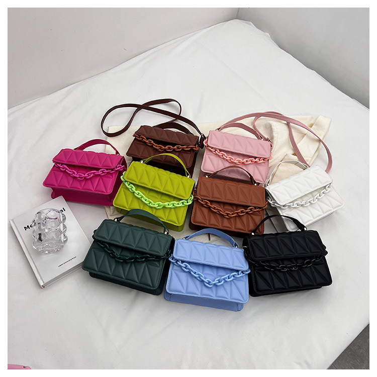 All Seasons Season Women'S Gender Streetwear Style Square Shape Medium Size Women's Medium All Seasons Pu Leather Streetwear Handbag