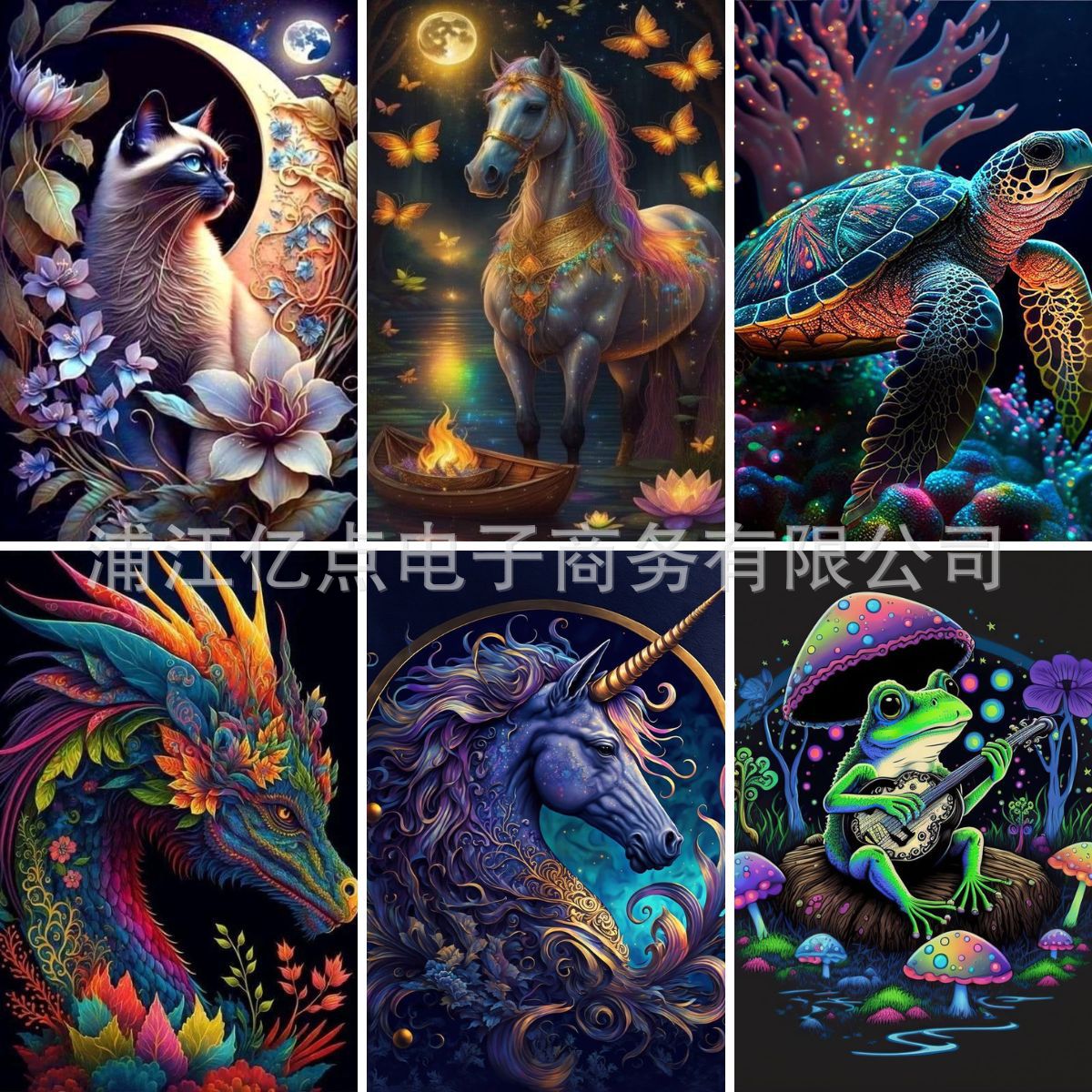 Nueva pintura de diamante 5D transfronteriza con marco DIY hecho a mano pegajoso diamante pintura sala de estar pintura decorativa punto diamante pintura fábrica al por mayor