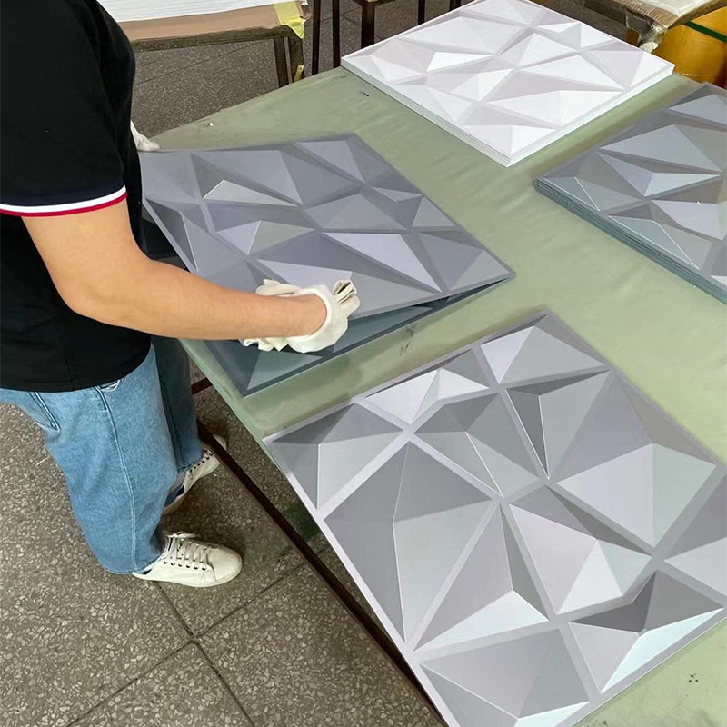 工厂直销3D立体墙板三维板PVC立体墙贴Wall panel 3d墙板酒店装饰