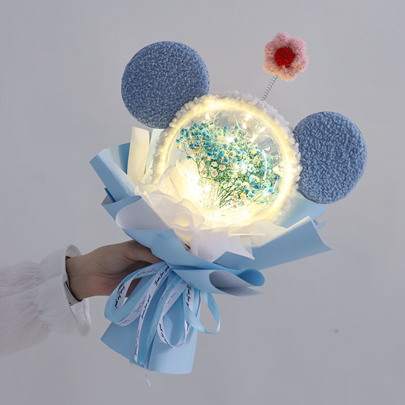 母の日、ベビーブレス、プリザーブドフラワー、スターデュー、漫画の花束、女の子や友達への誕生日プレゼント|undefined