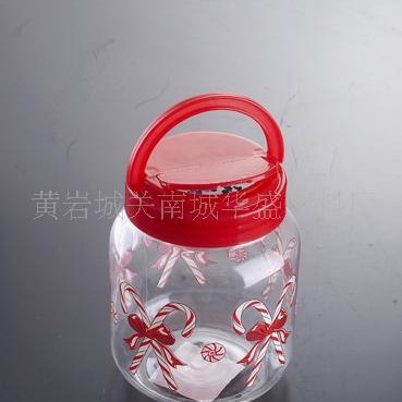 厂家供应500ml塑料圆瓶 PET塑料食品罐食品透明塑料瓶花茶零食罐