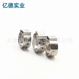 源头工厂定制批发304/316不锈钢传动轴油管单耳卡箍喉箍