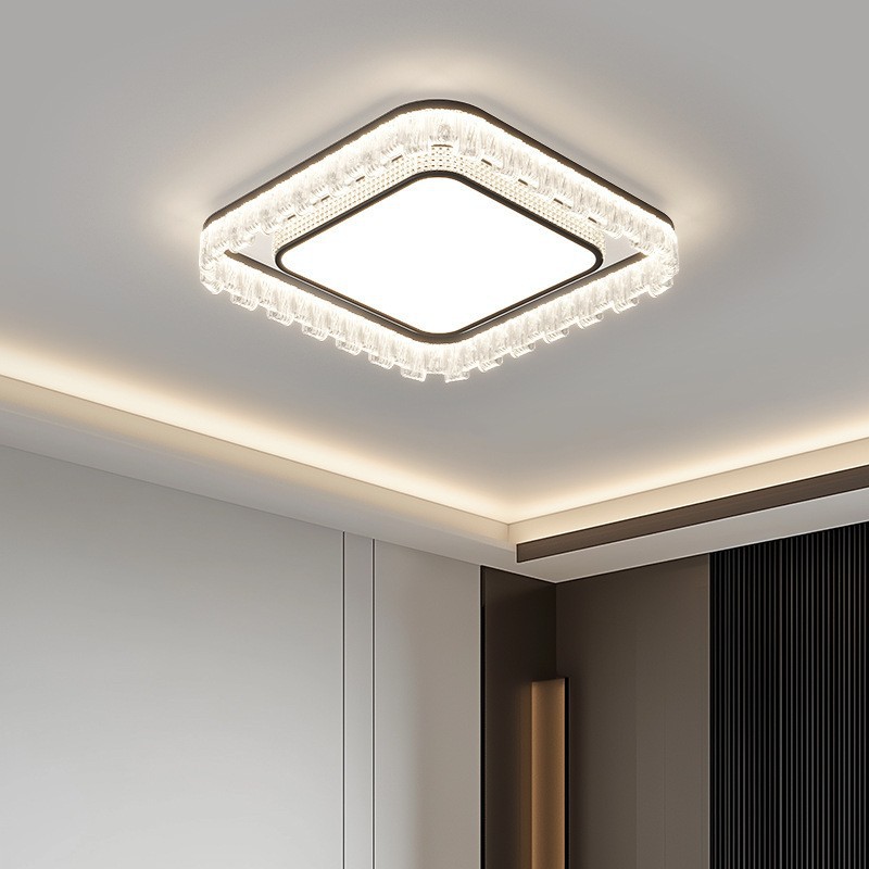 Lámpara de dormitorio, lámpara de techo, moderna y simple 2025, nueva lámpara de protección ocular de espectro completo, lámpara de habitación del dormitorio principal, lámpara de Zhongshan