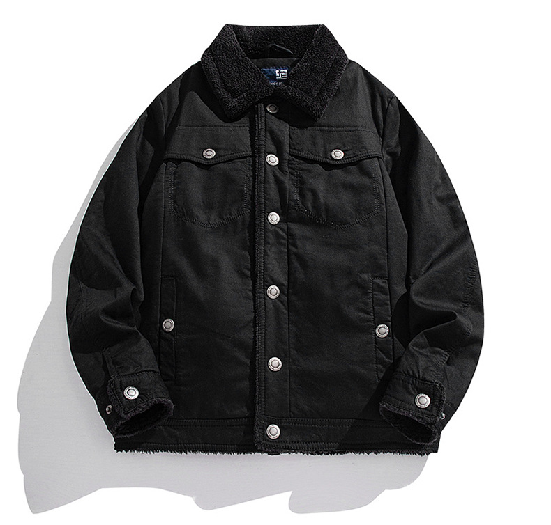 Herren Winterjacke Mit Plüschkragen Lässig Und Locker_voghion.com