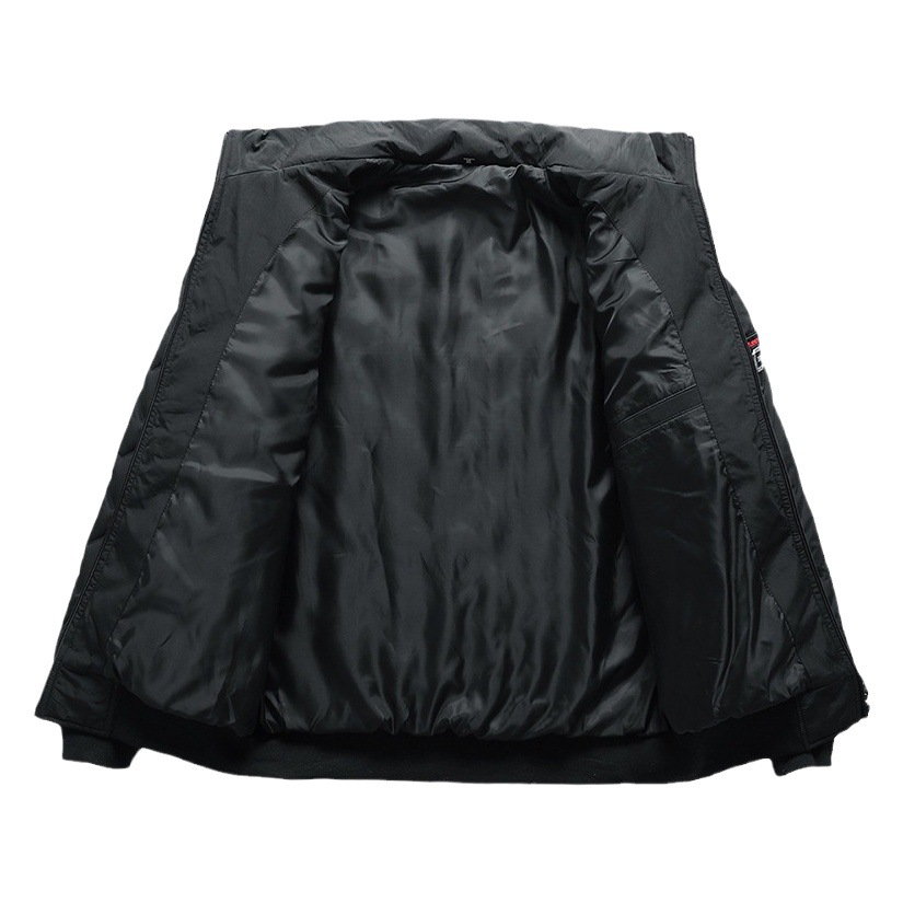 Transfronterizo popular de ultrasonidos de algodón acolchado abrigo de los hombres de peso ligero abajo de algodón acolchado abrigo de invierno cálido cuello alto superior de algodón acolchado abrigo de los hombres