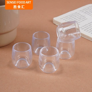 迷你仿真鹅蛋形杯子塑料杯仿真甜品杯胖胖杯diy可做多肉植物花盆