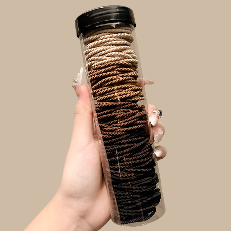 Coletero elástico sencillo de nuevo estilo 2026, banda para el pelo pequeña sin costuras para mujer, suave para el cabello, sujetador de cola de caballo.