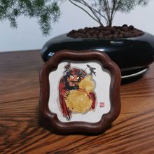 实木相框柚木檀木高级感精致摆台创意简约异性圆弧木质拼图画框