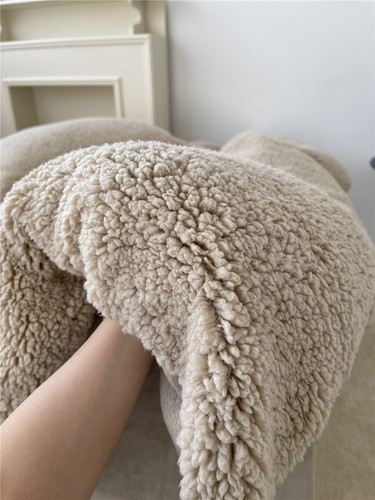 Encrypted and thickened ins atmosphere alpaca four-piece set autumn and winter thickened warm milk velvet simple solid color bedding