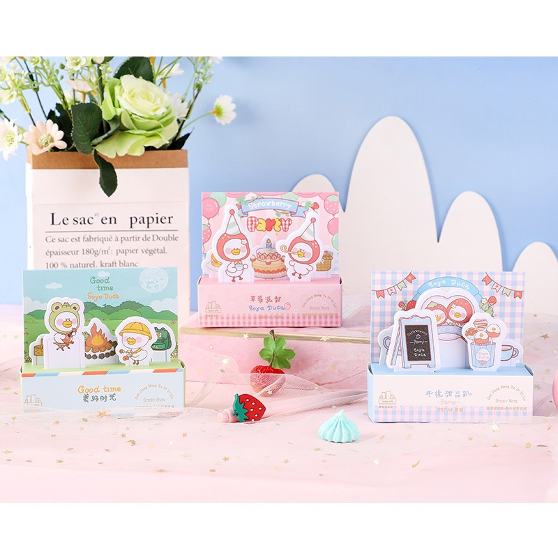 心形动物可爱卡通拾光便利贴