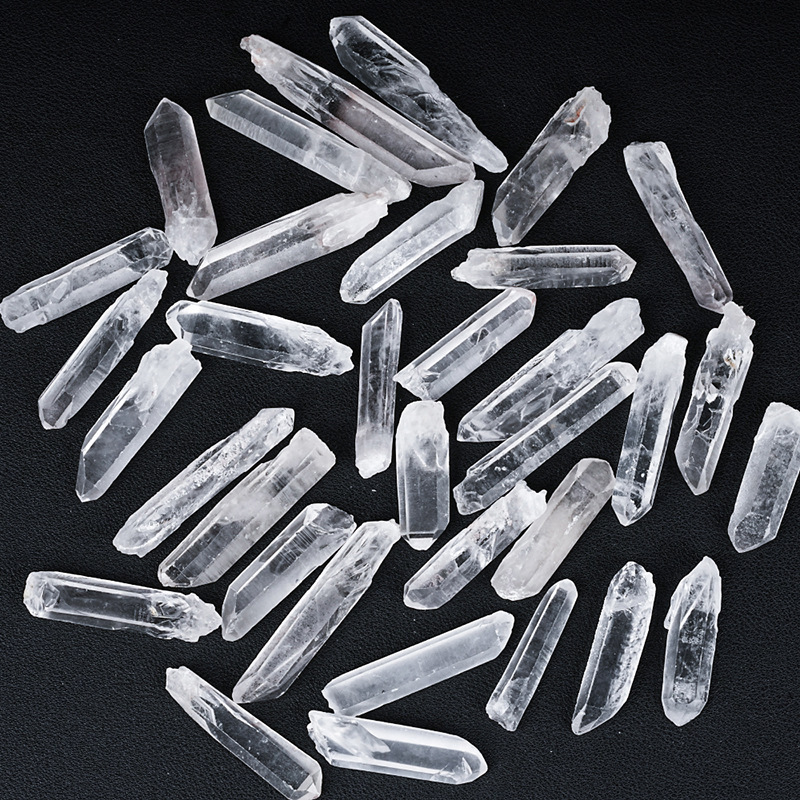 Natural White Crystal Hexagonal Prism Single Crystal Strip Mineral Crystal Crystal Column Crystal Crafts Raw Stone Wholesale