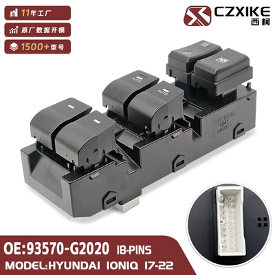 93570-g2020 Car Glass Lifter Window Switch Electric Suitable for Hyundai Ioniq 17-22