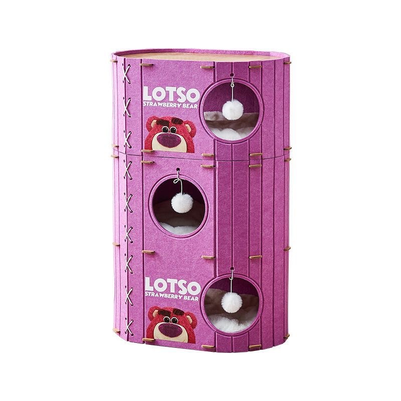 Felt Board Multi-layer Cat Climbing Frame Integrated Tree Hole Double-layer Cat Nest Four Seasons Universal Multi-cat