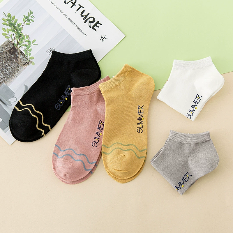 Breathable thin spring socks, absorbs sweat and smell, wholesale