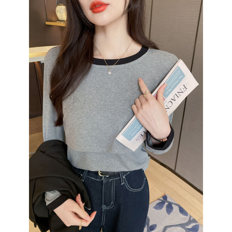 授乳上着春秋タイプの外着は痩せている授乳tシャツを着ています。|undefined